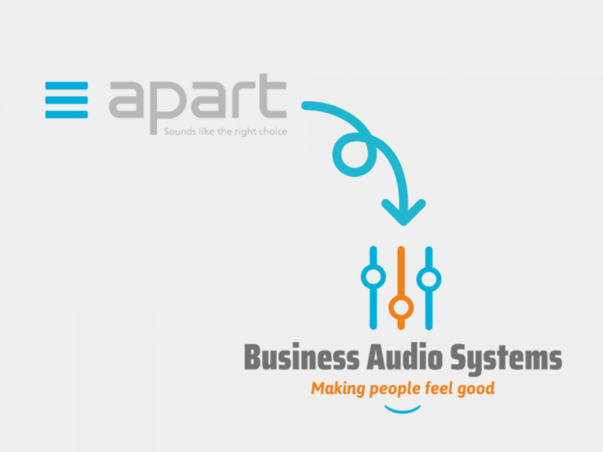 Apart Audio Nederland wordt Business Audio Systems Nederland