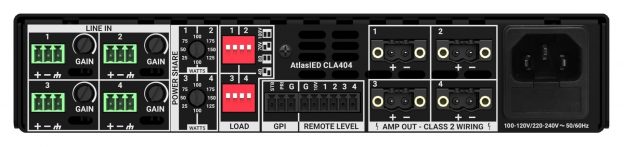 0039188 400 w four channel multi impedance power share amplifier