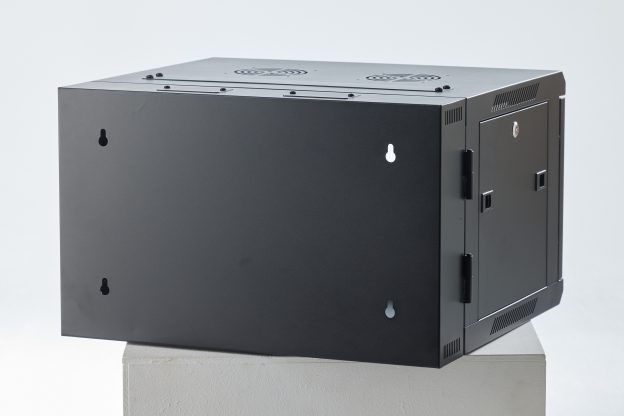 BAS 19 inch rack, 6U, 450mm, hinge, draaibaar (Bestellen per 6 stuks)